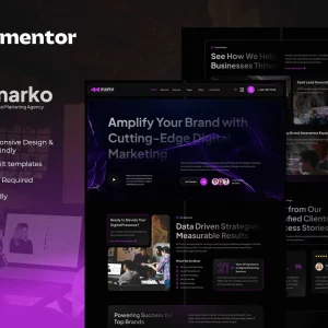 Marko - Digital Marketing Agency Elementor Template Kit