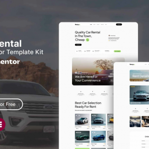 Rentcys - Car Rental Elementor Template Kit