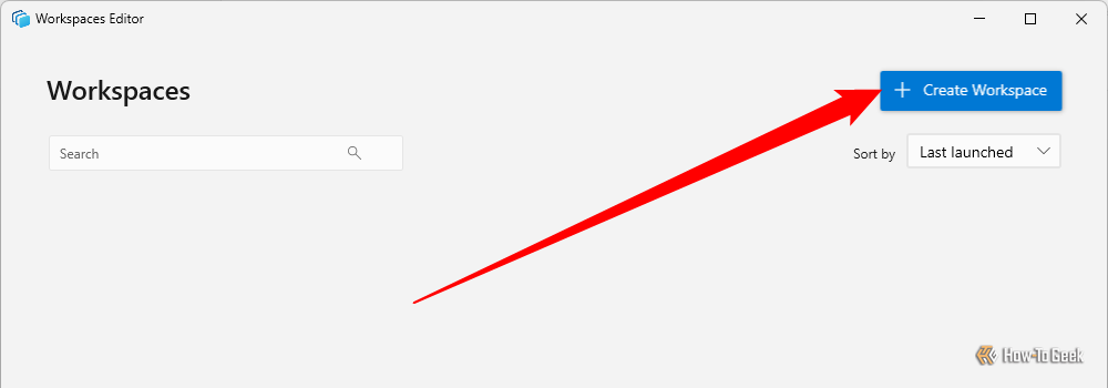 Click "Create Workspace." 